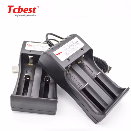 Neues USB-Ladegerät, Li-Ionen-Akku, geeignet für 1–43,7 V, CE/RoHS, US Au EU, tragbare Steckplätze für 26650/18650/10440/14500/18350/18500